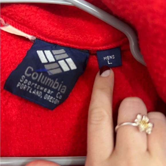 Vintage Columbia Bugaboo Teal and Red Men's Coat - Picture 2 of 3